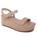 ALDO ELOINIEL270 BONE ANKLE STRAP WEDGES Photo 1