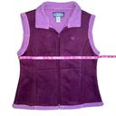 Shyanne  purple fleece lined vest size L Photo 2