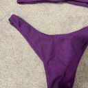 Luli Fama Purple Ocean Scoop Neck cut out top and bottom bathing suit set by -new Photo 5