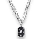 Good Luck Pendant Necklace for Men Women Streetwear Unisex Hip Hop Style Silver Photo 0