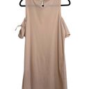 LC Lauren Conrad Blush Pink Tie Cold Shoulder Mini Shift Dress Photo 5