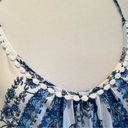 In Bloom  camisole tank top medium blue white floral lace new with tags Photo 6