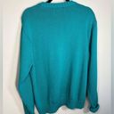 CHAPS  Vintage Teal Oversized Knit Sweater Pullover Photo 3