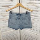 L'Agence  Women's Ryland High Rise Cut Off Denim Shorts Medium Wash Distressed 25 Photo 4