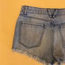 Volcom 5/$20  Blue Light Wash High Waisted Distressed Denim Shorts Size 26 Photo 4