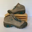 Patagonia Tan Brown/Blue Suede Leather P26  Hiking Boots Photo 1