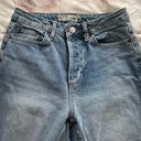 Topshop Moto Distressed Ripped Raw Hem Light Blue Y2K Jeans, size 26x30” Photo 5