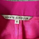 Annie Griffin  Womens Skort Size 6 Silk Pink Barbiecore Skirt Built In Shorts Photo 2