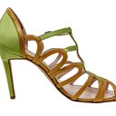 Manolo Blahnik  vintage satin leather cut out strappy sandals size 37 US 6.5-7 Photo 7