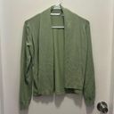 Cyrus  Women's Green Long Sleeve Open Front Cardigan Sweater XS Photo 3