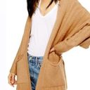 Topshop  Long Cardigan Sweater Tan Brown Knit NWT Photo 0