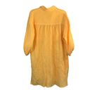 Young Fabulous and Broke Young Fabulous Broke YFB Shirt Dress Orange Oversized Slouchy Crinkle Cotton XS Photo 4