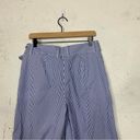 Lafayette 148  Wide Leg Stripe Tie Waist Trouser Pants Size 6 Photo 5