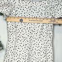 Loft | women white dress with black polka dots open back dress Photo 6