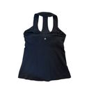 Lululemon  Flow Y Black Built-in Bra Athletic Tank Top Womens Size 10 Photo 1