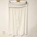 Ralph Lauren  Polo Size Medium White Terry Cloth Fold Over Gaucho Cropped Pant Photo 3