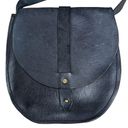 Tribe Alive  Black Leather Satchel Crossbody Handbag Purse Photo 2