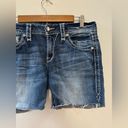 Rock Revival Size 28  Blue Jena Easy Skinny Rhinestone Embellished Jean Shorts Photo 5