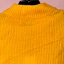 John + Jenn Yellow Varsity Stripe Mock Neck Sweater Size M NWT! Photo 9