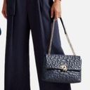 Ted Baker  London Kendyl Paper Bag Waist Wide Leg Trousers Size 4 / US Large Navy Photo 0