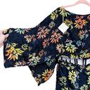 Indah NWT  Tropical Hawaiian Floral Cutout Mid Mini Dress Size XS Photo 2