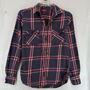 Arizona Jeans Arizona Jean Co Long Sleeve Plaid Flannel Women’s Small Blue Photo 0