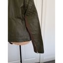 Krass&co Boundless North North&. Womens Faux Leather Moto Jacket Wonderland Green Sz M Photo 5