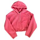 UGG  Pink Myley Sherpa Micro plush fleece hoodie size S w/ front zip pocket Photo 4