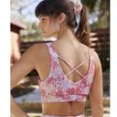 Anthropologie  Daily Practice Allie Sports Bra Floral Size Large Scalloped Photo 1