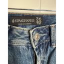 Stradivarius  Womens Jeans Sz 4 Straight D92 Wide Leg Medium Wash 5 Pocket Style Photo 5