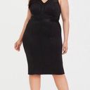 Torrid NWT Mini Scuba Bodycon Black Midi Pencil Dress SOLD OUT EVERYWHERE! Photo 0