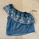 Rebecca Minkoff  NWT $138 Rita Chambray Top Sz L Photo 5