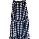 Old Navy NWOT  Sleeveless Gingham Tiered Ruffle-Trimmed Midi Swing Dress Photo 6