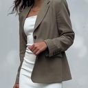 AVAILABLE NWT  oak and fort linen blazer taupe xs Photo 0