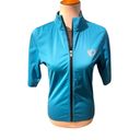 Pearl Izumi  Womens Atheletic Tops Full Zip Half  Sleeve Turquoise Medium-BNWOT Photo 1