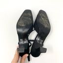 Mootsies Tootsies  Vintage Black Bling Closed Square Toe Y2K 90s Evening Heels Photo 8