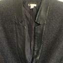 BP  MEDIUM BLAZER GREY WITH BLACK FAUX LEATHER TRIM Photo 2