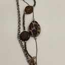 BKE Buckle Leopard Long Necklace Photo 1