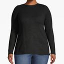 Lane Bryant  Black Pointelle Boat Neck Sweater 14/16 XL NWT Photo 1