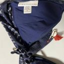Robin Piccone Navy Blue Seashell Shells Tassels Halter Bikini Swim Top Designer Bathing Suit Luxury Swimwear Size M 🐚 Photo 2