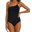 La Blanca  Black Goddess One-Shoulder One-Piece Swimsuit Women's Size 12 NWT Photo 0