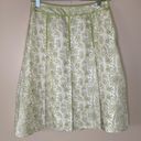 Ann Taylor 100% Silk Floral Box Pleat Skirt.  Very good preowned condition  Side button closure  Perfect for Easter, Spring and Summer Sz 0 Photo 0