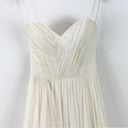 Hayley Paige Occasions Hayley Paige Silk Chiffon Wedding Bridal Gown Strapless Ivory Size 4 Photo 1