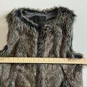 Banana Republic  Grey Faux Fur Vest in Smoky Grey Size X-Small Photo 9