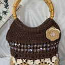 Lilu Vintage  Retro Macrame Crochet Purse Photo 1