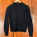 Quince Baby Alpaca Wool Blend Diamond Stitch Crewneck Sweater Black Size XS NEW Photo 5