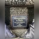 Abercrombie & Fitch  Sherpa checkered plaid zip up sweatshirt jacket xxs Photo 2