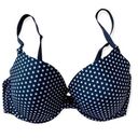 Fruit of the Loom  Womens Black Polka Dot Strap Lined Bra Size 38DD Photo 0