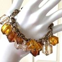 Joan Rivers  amber tone beaded charm bracelet Photo 0