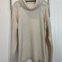 Lane Bryant  Ivory Ribbed Turtle Neck Raglan Pullover Sweater Plus Size 26/28 Photo 0